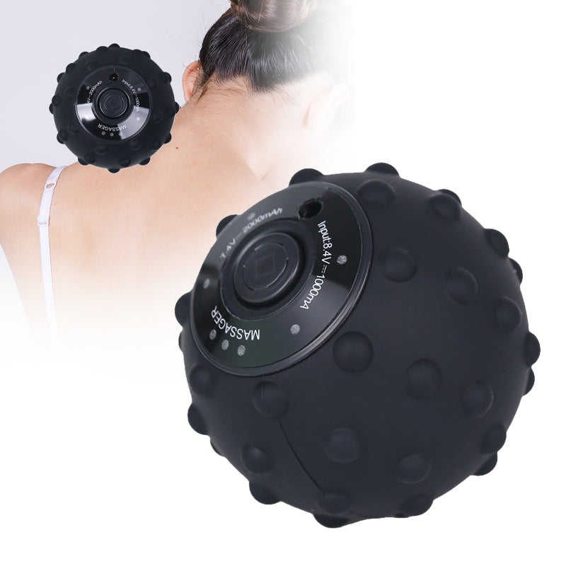 Yoga Fitness Electric Massage Roller, 4 Speed High Intensity Vibrating Massage Ball, For Muscle And Plantar Fasciitis