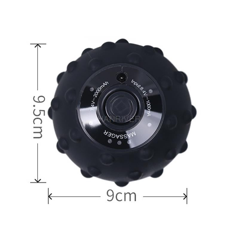 Yoga Fitness Electric Massage Roller, 4 Speed High Intensity Vibrating Massage Ball, For Muscle And Plantar Fasciitis