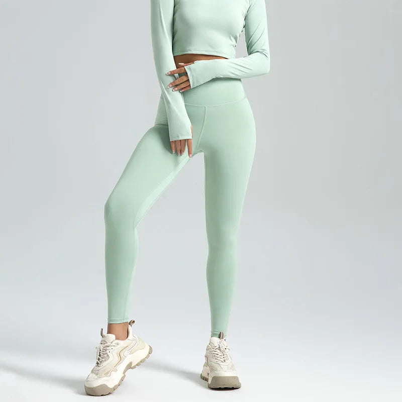 Seamless Gym Leggings for Women, High Waist Yoga Pants, Booty Lifting Sports Clothing, Sexy Fitness Wear