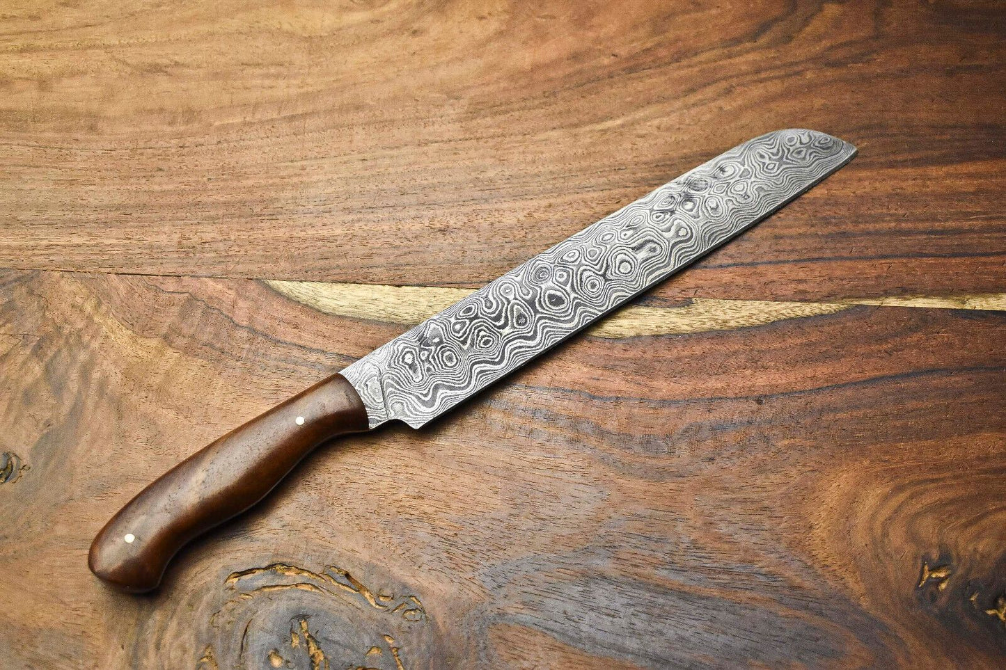 Hand Forged 12 Damascus Steel Chef Knife  Custom Kitchen Knife For Professional Chefs 3