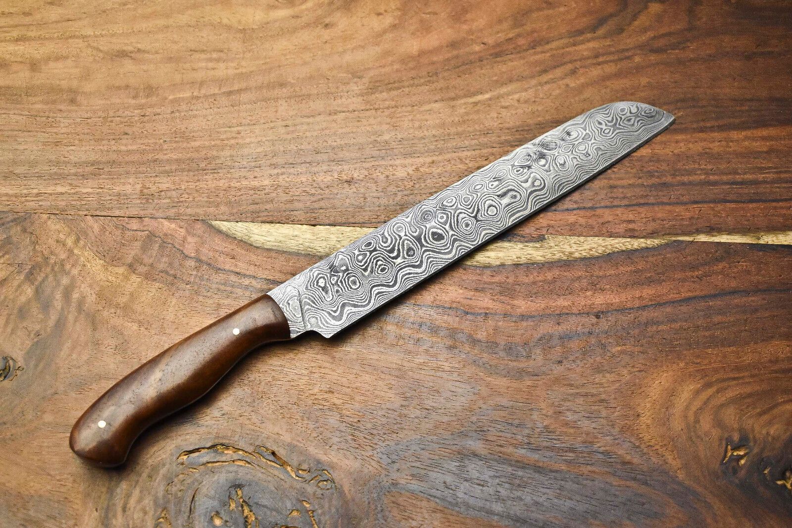 Hand Forged 12 Damascus Steel Chef Knife  Custom Kitchen Knife For Professional Chefs 3
