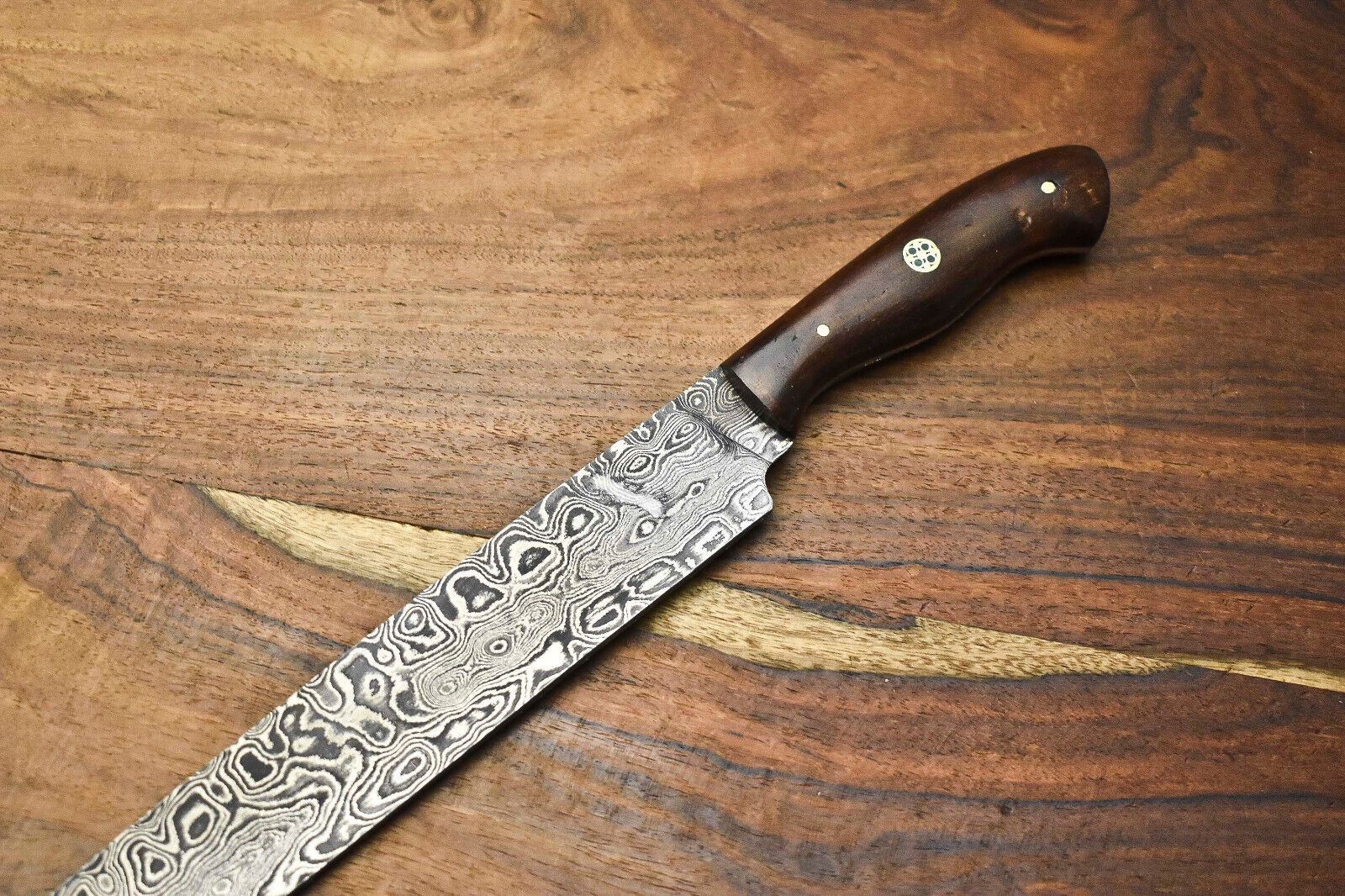 Hand Forged 12 Damascus Steel Chef Knife  Custom Kitchen Knife For Professional Chefs 1