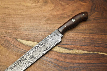 Hand Forged 12 Damascus Steel Chef Knife  Custom Kitchen Knife For Professional Chefs 1