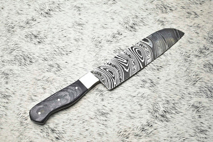 Unique 12 Inch Handmade Damascus Steel Knife  Professional Chef Kitchen Blade 3