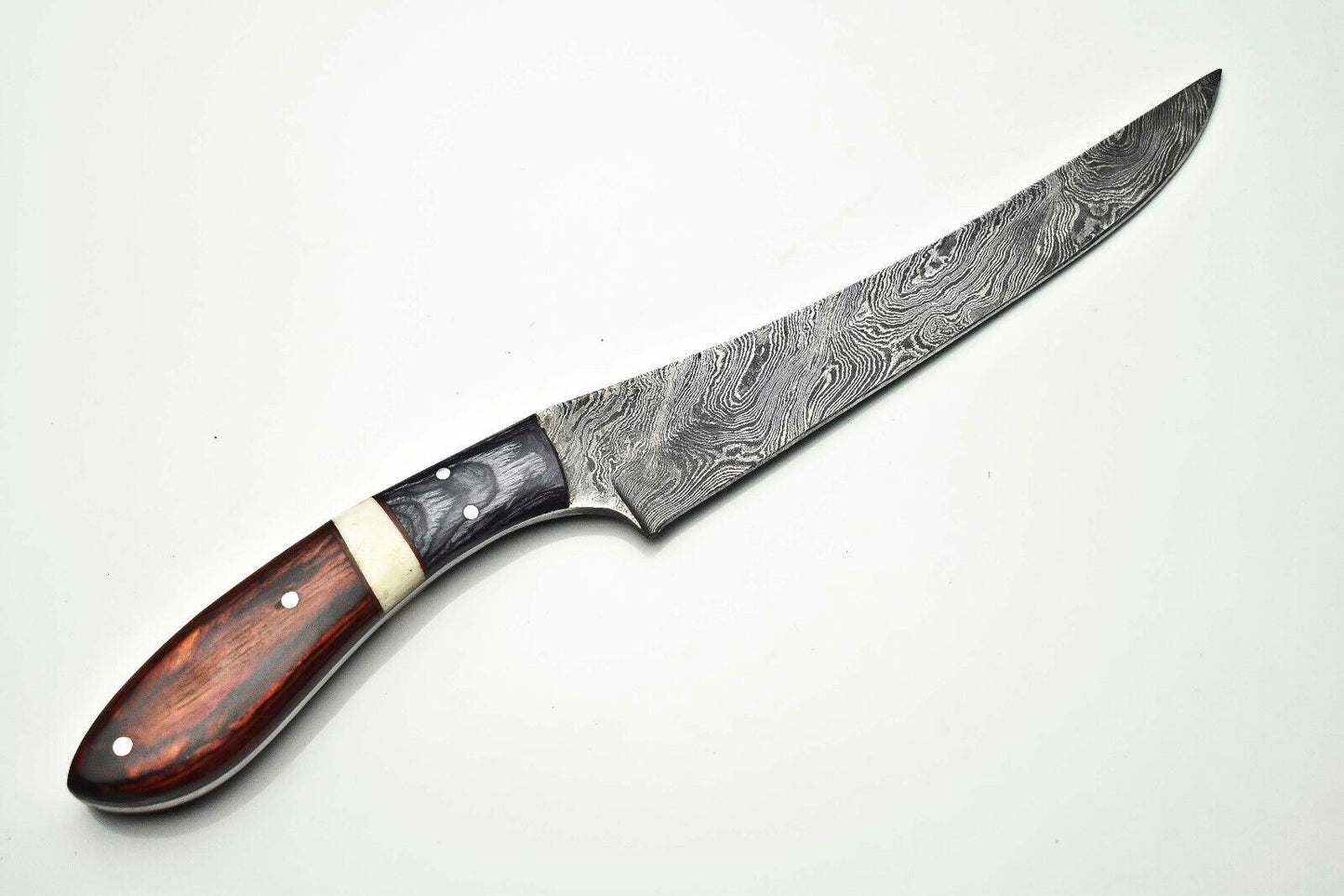 Artisan Forged Damascus Steel Chef Knife  Handmade 12 Kitchen Cutlery Gift 3