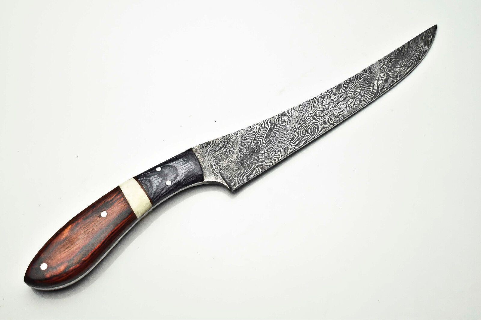 Artisan Forged Damascus Steel Chef Knife  Handmade 12 Kitchen Cutlery Gift 3