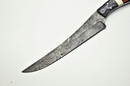 Artisan Forged Damascus Steel Chef Knife  Handmade 12 Kitchen Cutlery Gift 2