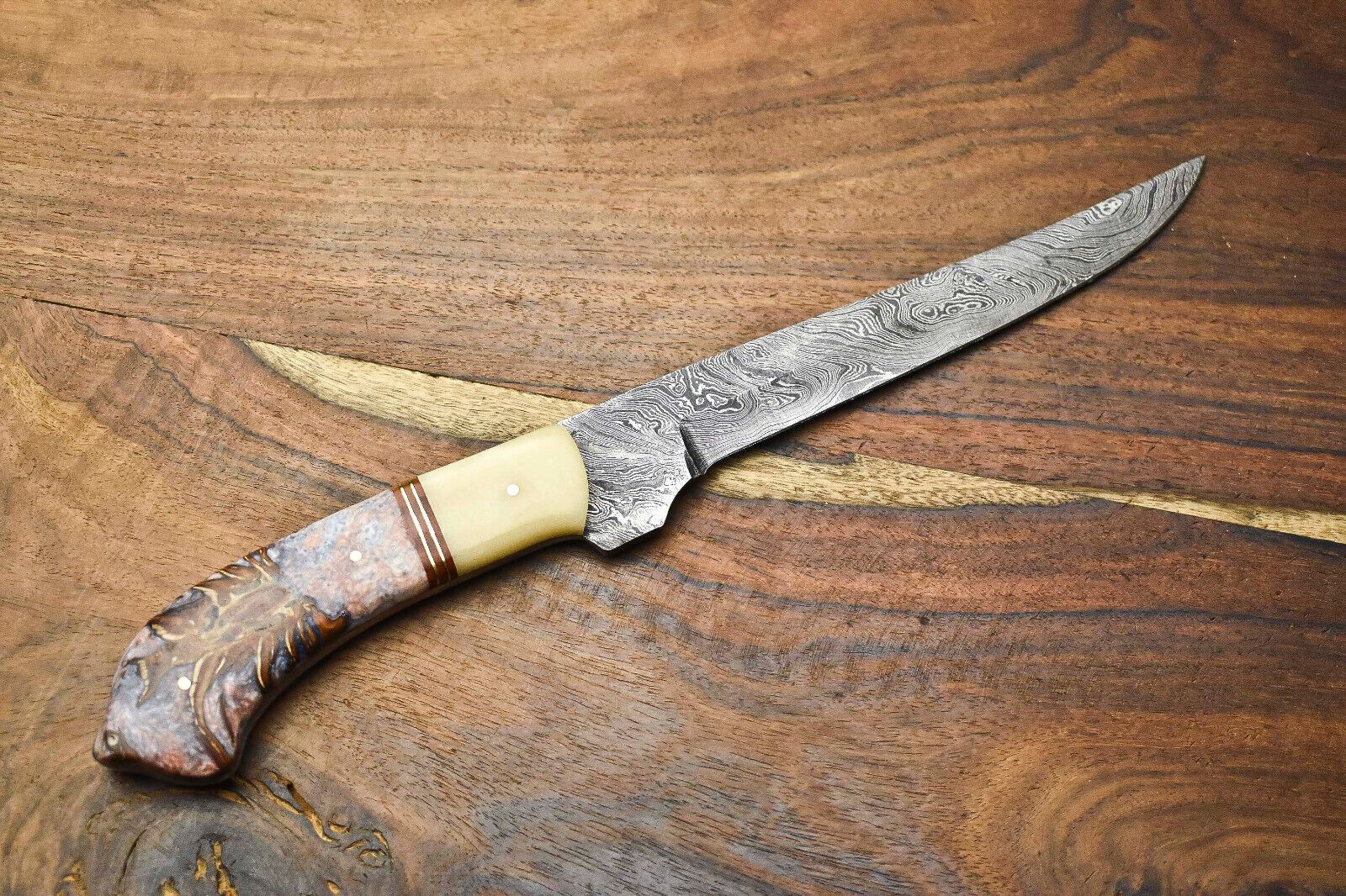 12 Custom Damascus Steel Cooking Knife  Handmade Professional Chef Blade 3