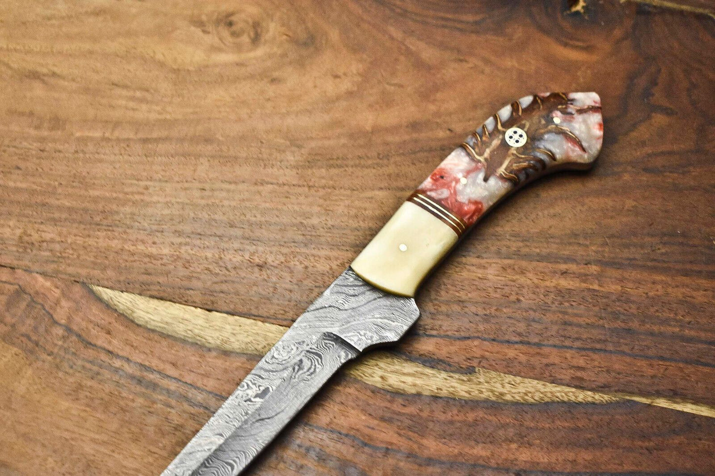 12 Custom Damascus Steel Cooking Knife  Handmade Professional Chef Blade 1