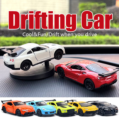 Cool Drift Car Dashboard Toy, Turning Swing Model, Sports Auto Ornament, Interior Decoration Gift for Men