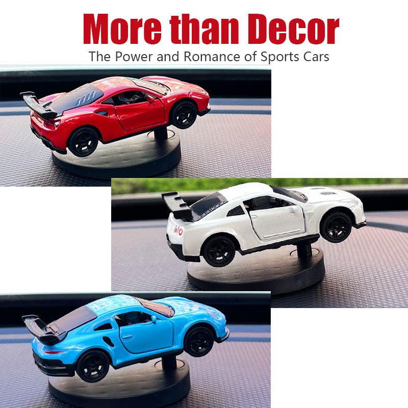 Cool Drift Car Dashboard Toy, Turning Swing Model, Sports Auto Ornament, Interior Decoration Gift for Men