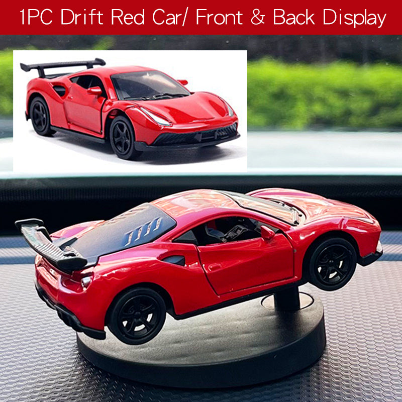 Cool Drift Car Dashboard Toy, Turning Swing Model, Sports Auto Ornament, Interior Decoration Gift for Men