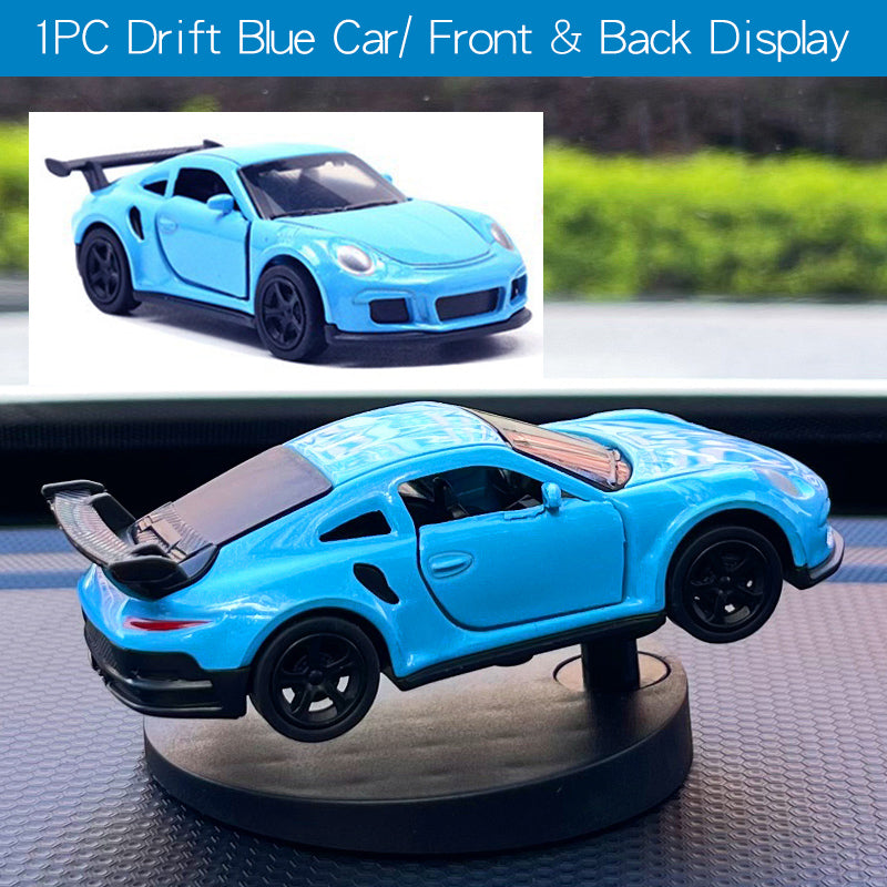 Cool Drift Car Dashboard Toy, Turning Swing Model, Sports Auto Ornament, Interior Decoration Gift for Men