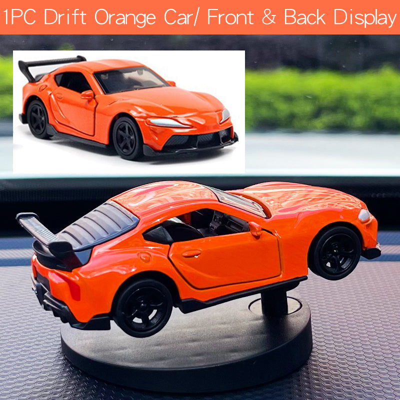 Cool Drift Car Dashboard Toy, Turning Swing Model, Sports Auto Ornament, Interior Decoration Gift for Men