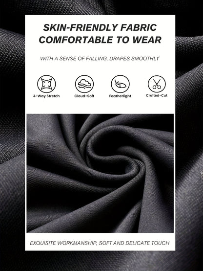 Thin Wide Leg Pants for Slim Women, High Waisted Tight Fitting Flared Pants, Slim Leg Long Black Pants for Spring