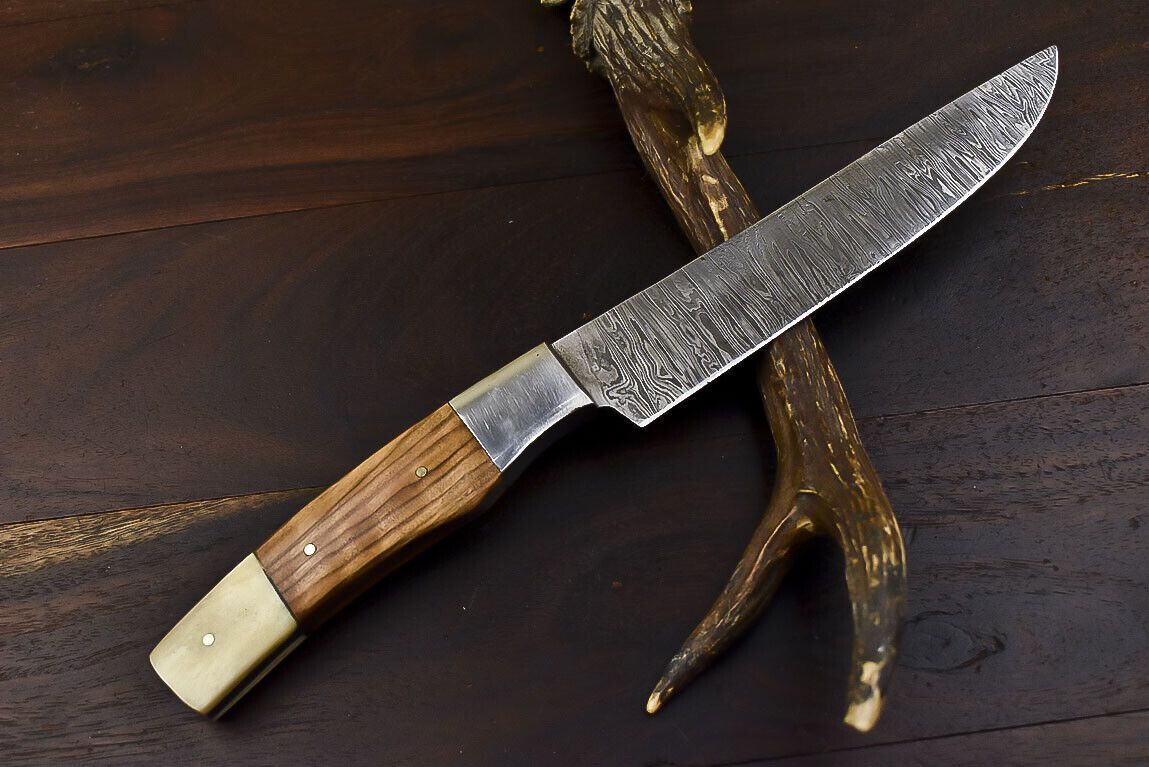 Artisan 12 Damascus Steel Kitchen Knife  Hand Forged Chef Knife With Wooden Handle 1