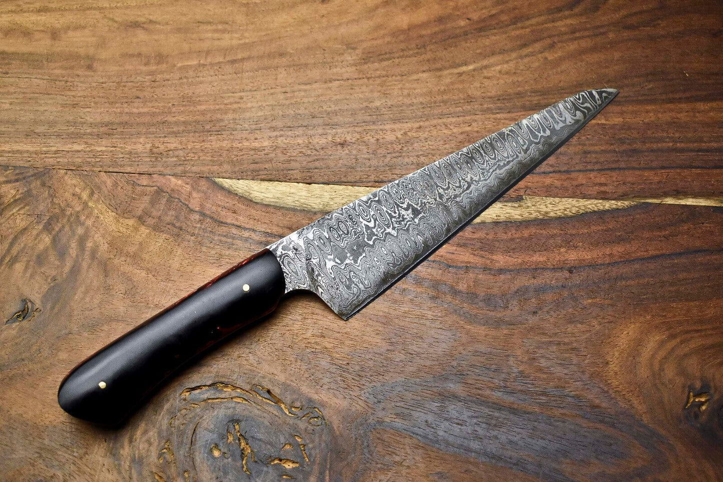 Professional Handmade Damascus Chef Knife  Custom Forged 12 Inch Kitchen Knife 3