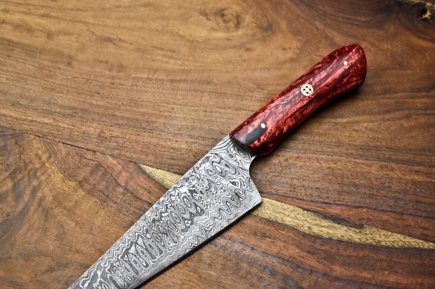 Professional Handmade Damascus Chef Knife  Custom Forged 12 Inch Kitchen Knife 1
