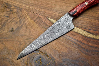 Professional Handmade Damascus Chef Knife  Custom Forged 12 Inch Kitchen Knife 2