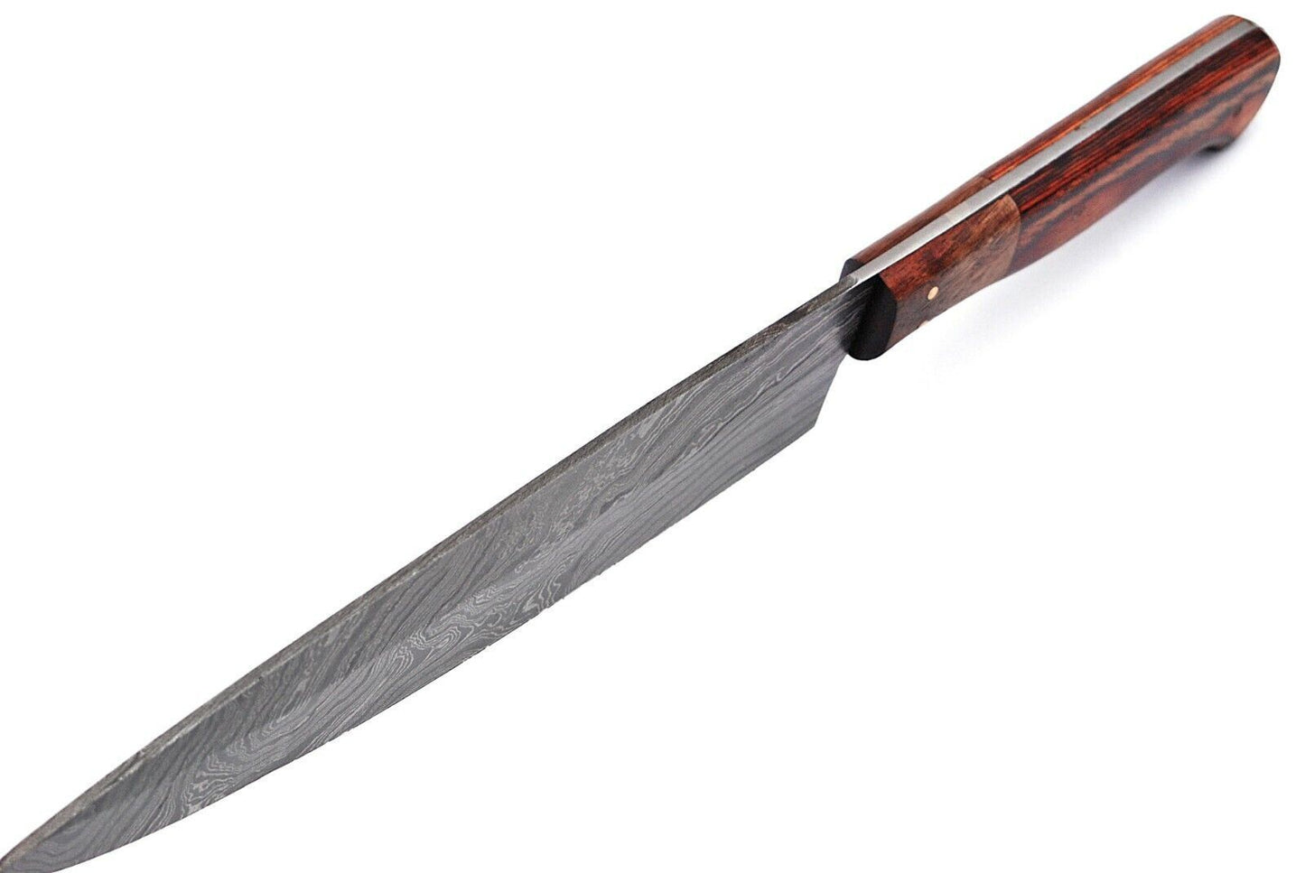 Custom Forged 13 Inch Damascus Steel Chef Knife  Handmade Kitchen Cutlery Gift 1