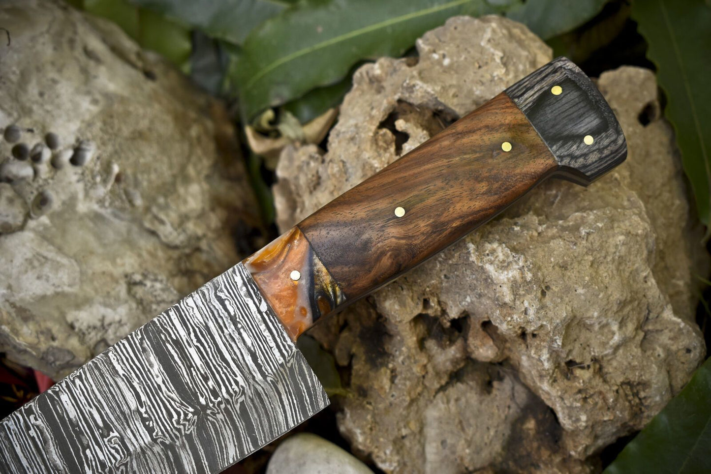 Professional 13 Damascus Chef Knife  Handcrafted Full Tang Kitchen Knife 1