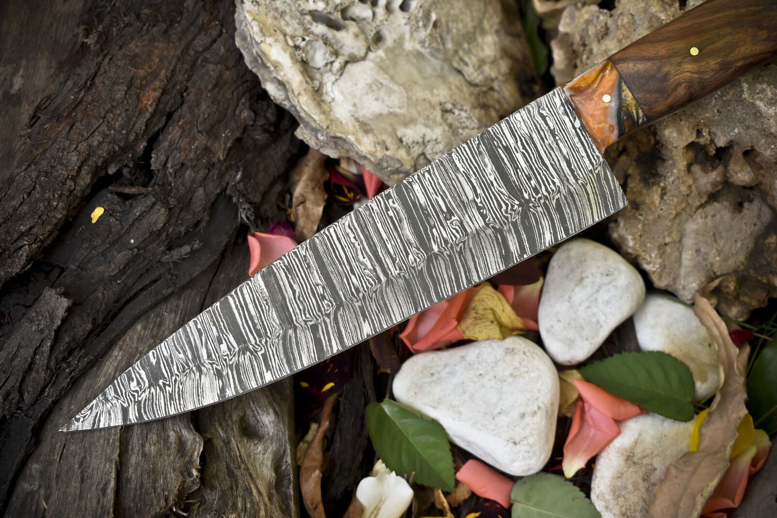 Professional 13 Damascus Chef Knife  Handcrafted Full Tang Kitchen Knife 2