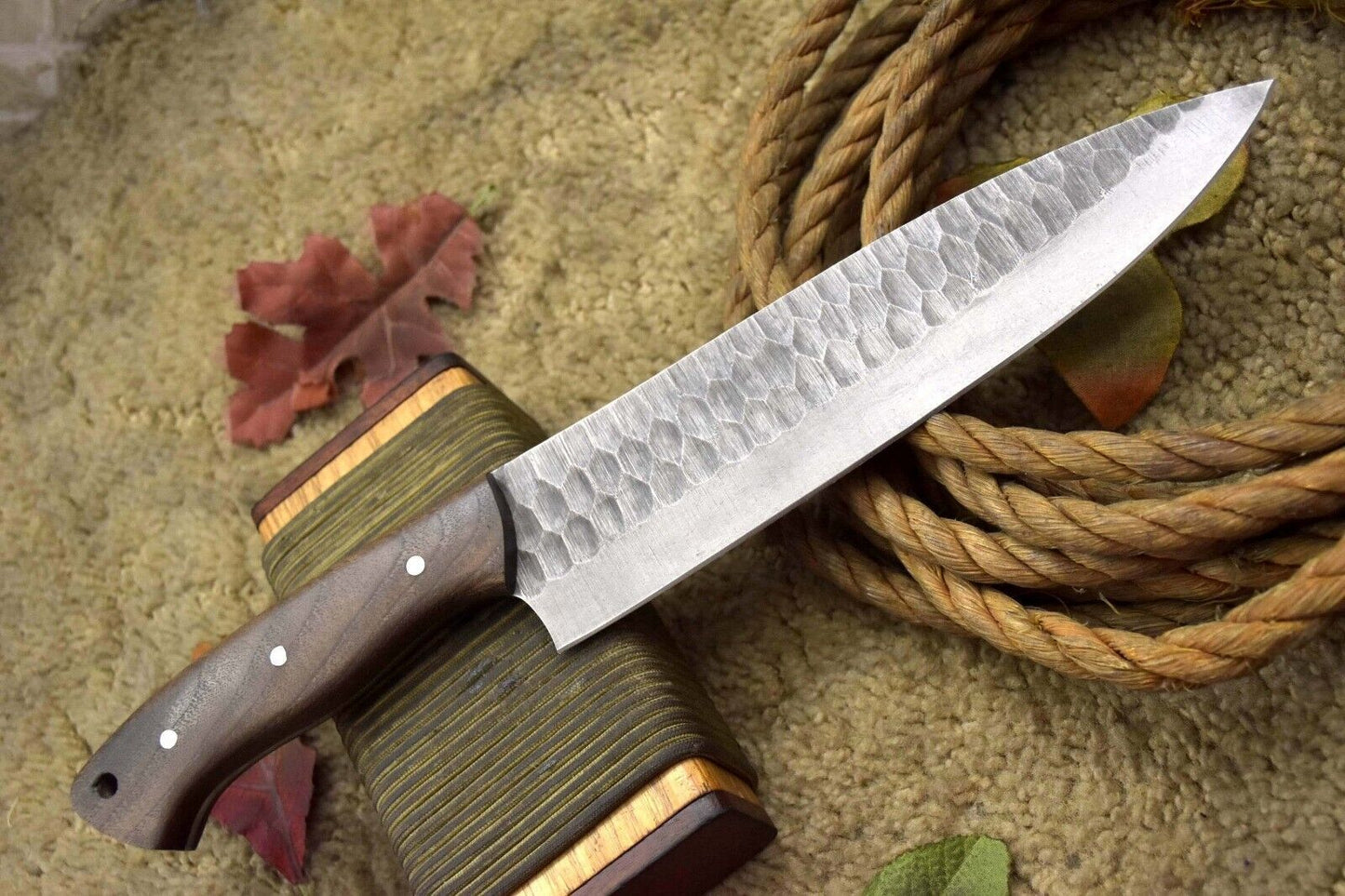 Luxury 13 Inch Damascus Steel Kitchen Knife  Handmade Chef Knife For Professionals 2