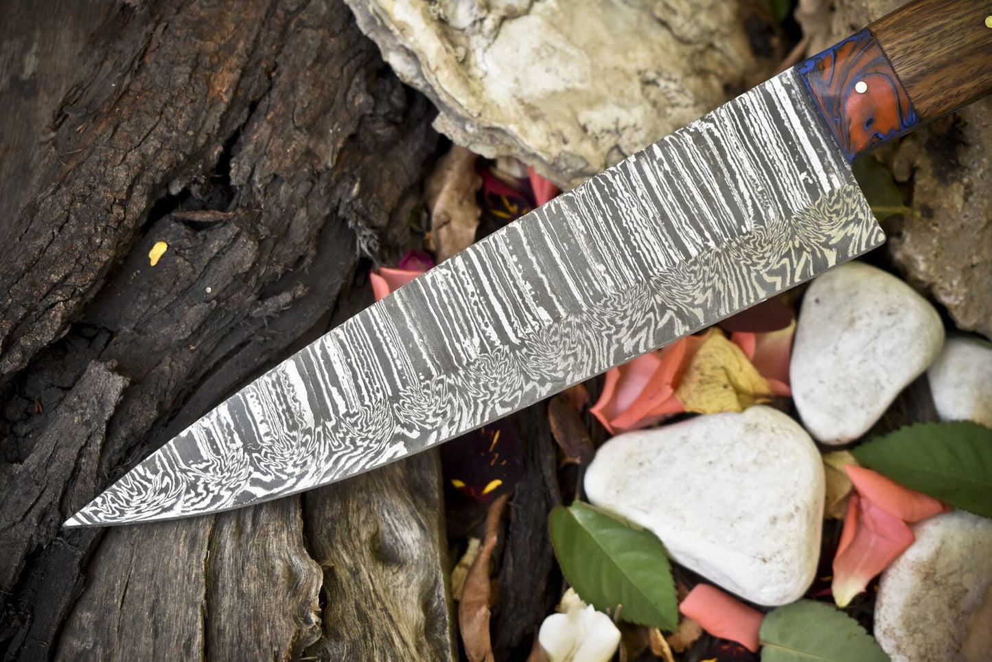 Artisan Hand Forged 13 Damascus Chef Knife  Premium Kitchen Knife Gift 2