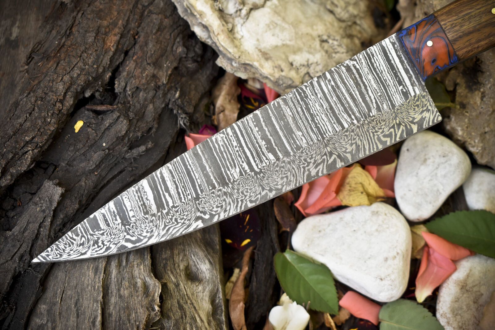 Artisan Hand Forged 13 Damascus Chef Knife  Premium Kitchen Knife Gift 2