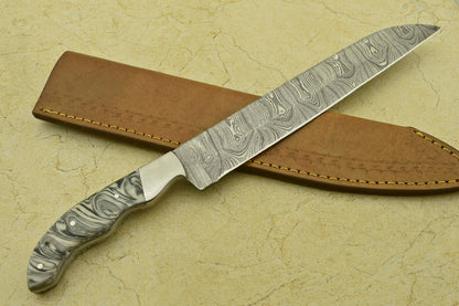 13 Damascus Steel Cooking Knife  Handmade Full Tang Professional Chef Knife 1