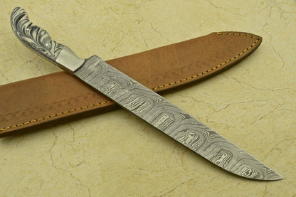 13 Damascus Steel Cooking Knife  Handmade Full Tang Professional Chef Knife 2
