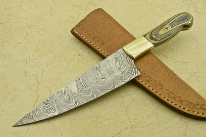 13 Hand Forged Damascus Chef Knife  Professional Kitchen  Outdoor Use 1