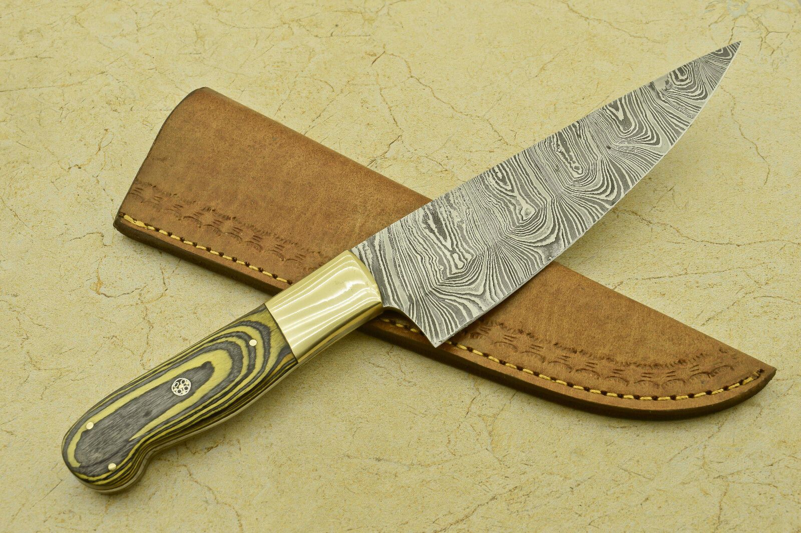 13 Hand Forged Damascus Chef Knife  Professional Kitchen  Outdoor Use 3