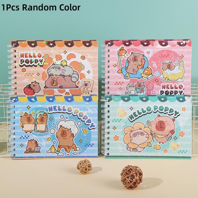 Bobbie Goods Coloring Book, Cute Capybara Characters, Cartoon Graffiti Painting Book for Kids