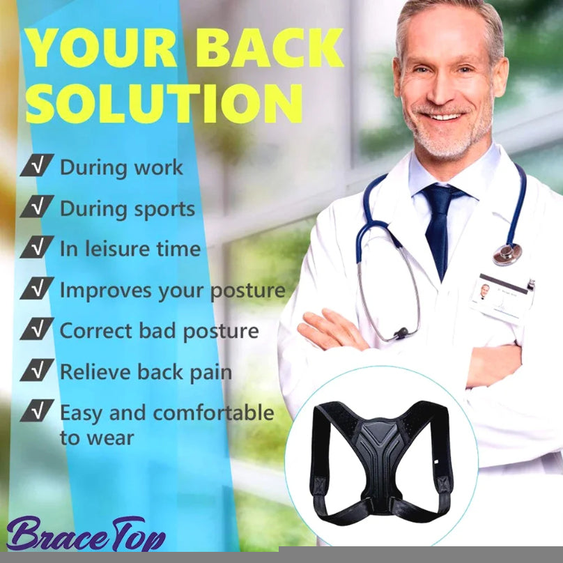 Clavicle Spine Support Belt Adjustable Back Shoulder Posture Corrector Upper Back Neck Brace Reshap 2