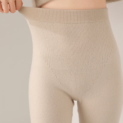 New Women's Wool Leggings, Slim Fit And Warm, Knitted Long Australian Wool Leggings For Autumn And Winter