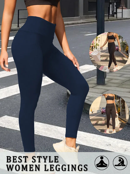 High Waisted Tummy Control Leggings for Women, Super Soft, No See Through, Workout Yoga Running Athletic Push Up Gym Fit
