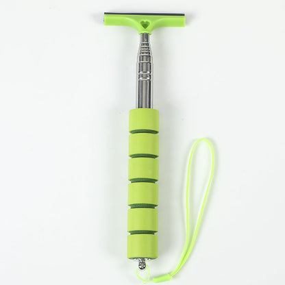 Auto Rearview Mirror Cleaner, Car Glass Mist Wiper Tool, Telescopic Handle Scraper Brush, Car Cleaning Accessories