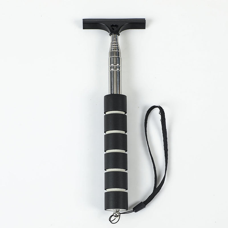Auto Rearview Mirror Cleaner, Car Glass Mist Wiper Tool, Telescopic Handle Scraper Brush, Car Cleaning Accessories