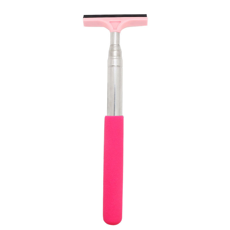Auto Rearview Mirror Cleaner, Car Glass Mist Wiper Tool, Telescopic Handle Scraper Brush, Car Cleaning Accessories