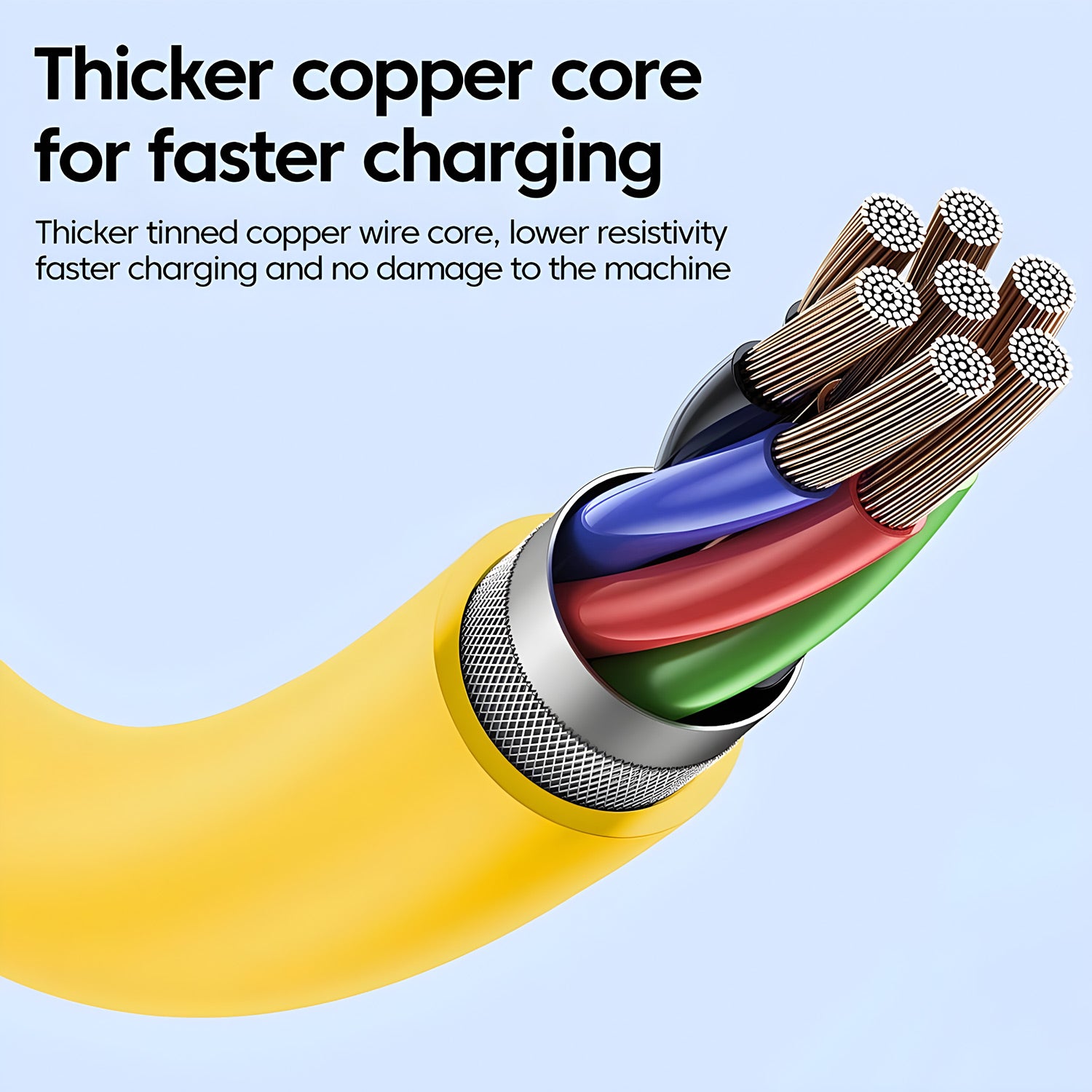 USB C Fast Charging Cable, Zinc Alloy Type C Cable for iPhone, Samsung, Xiaomi, PD Data Spring Charger