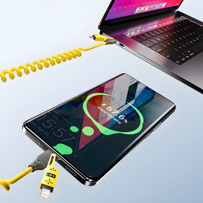 USB C Fast Charging Cable, Zinc Alloy Type C Cable for iPhone, Samsung, Xiaomi, PD Data Spring Charger