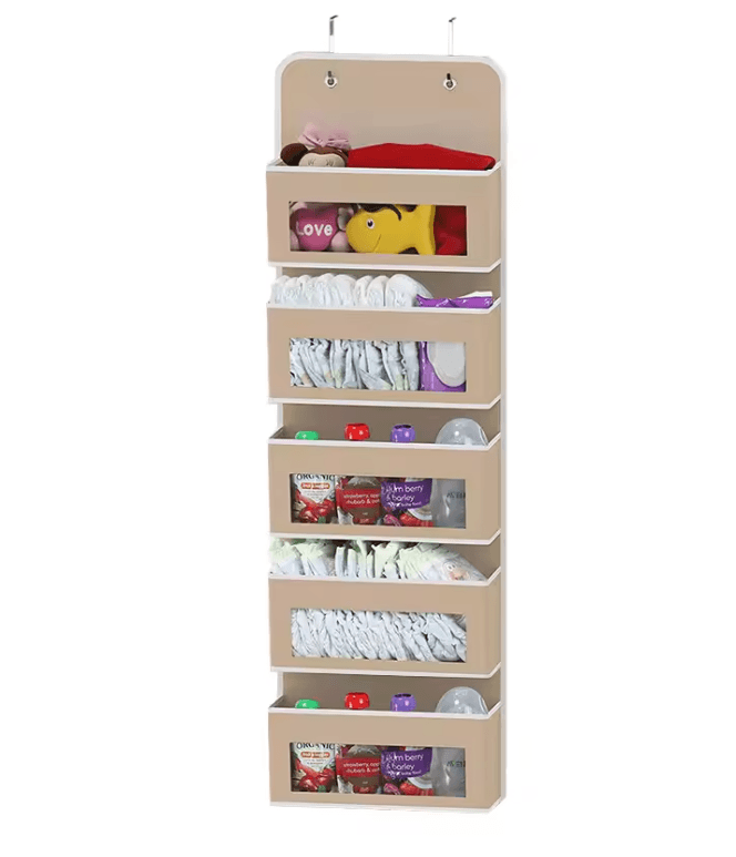 OverDoor 5 Shelf Hanging Storage Organizer With Large Capacity Pockets 4