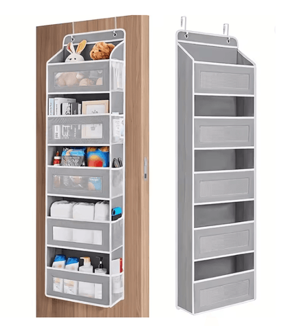 OverDoor 5 Shelf Hanging Storage Organizer With Large Capacity Pockets 7