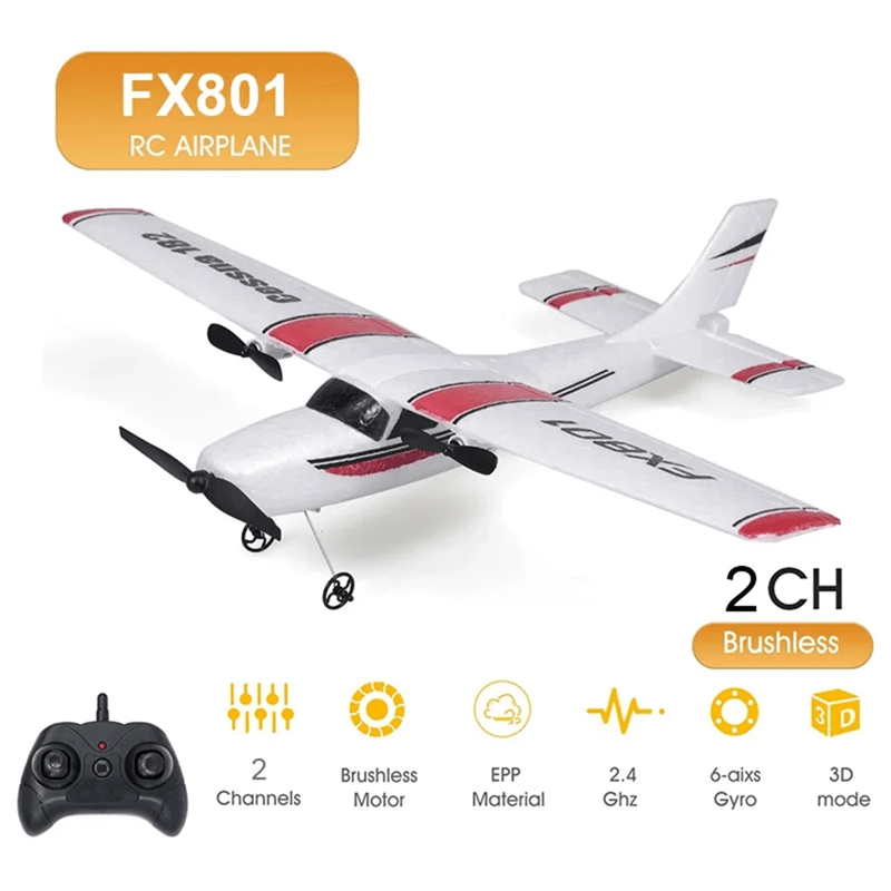 SkyGlide FX801 Remote Control Airplane for Kids