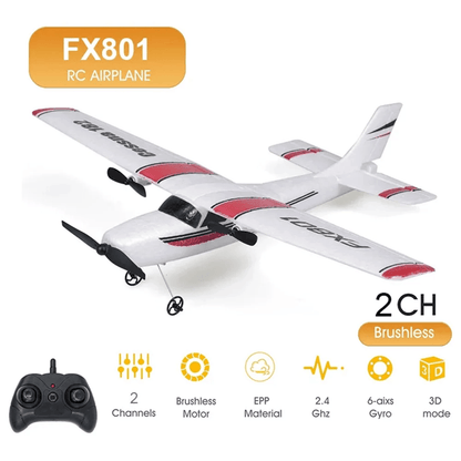 SkyGlide FX801 Remote Control Airplane for Kids
