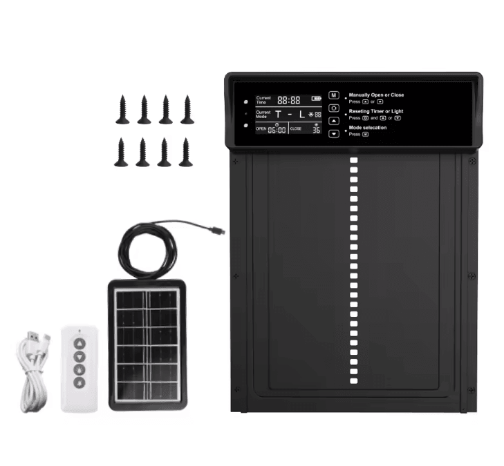 SolarGuard Automatic Chicken Coop Door With Timer And Light Sensor 4