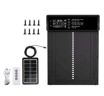 SolarGuard Automatic Chicken Coop Door With Timer And Light Sensor 4