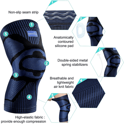 NEENCA Pro Knee Support Brace With Patella Gel And Side Stabilizers 2