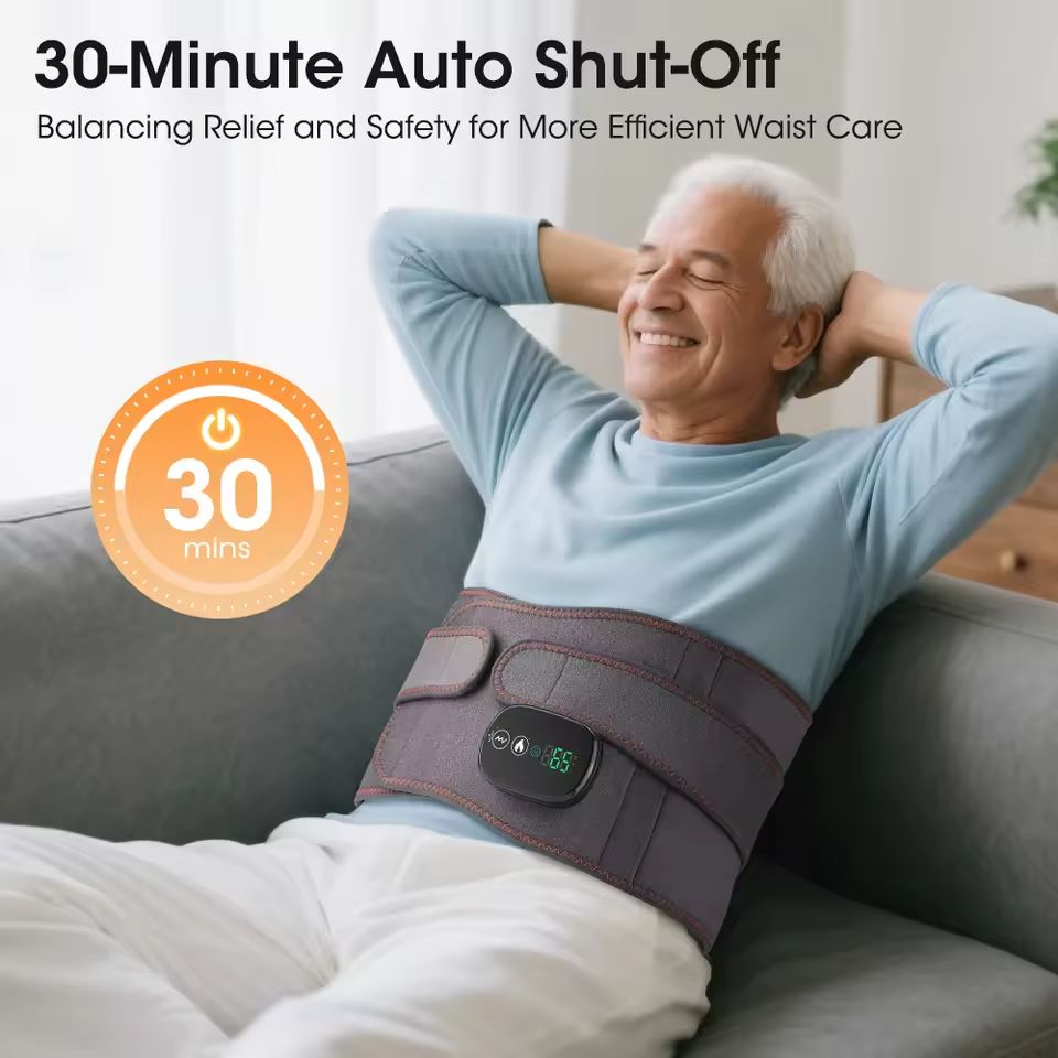 CoreRelief Cordless Heated Lumbar Massage Belt 4